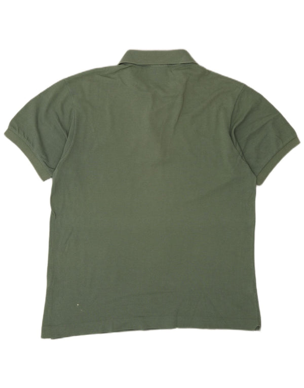 Lacoste Mens Polo Shirt Size 4 Medium Green Cotton