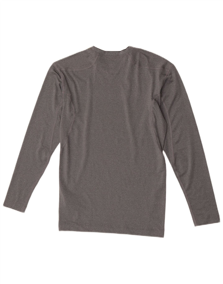 Nike Mens Compression Top Long Sleeve Medium Grey Flecked Polyester