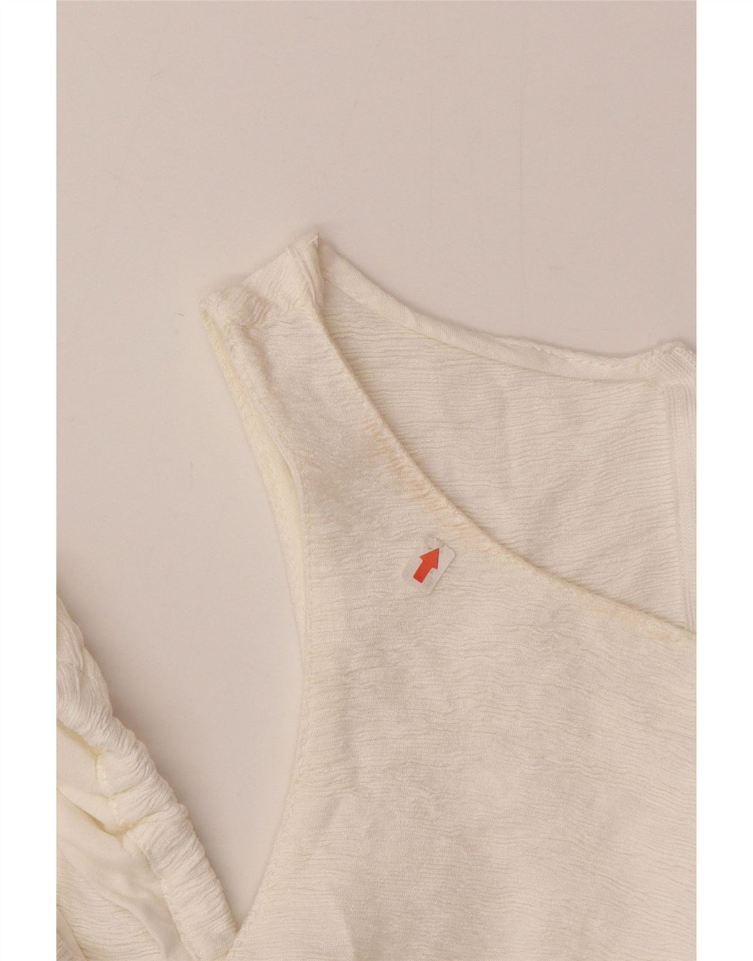 Zara Womens Crop Off Shoulder Top UK 12 Medium White