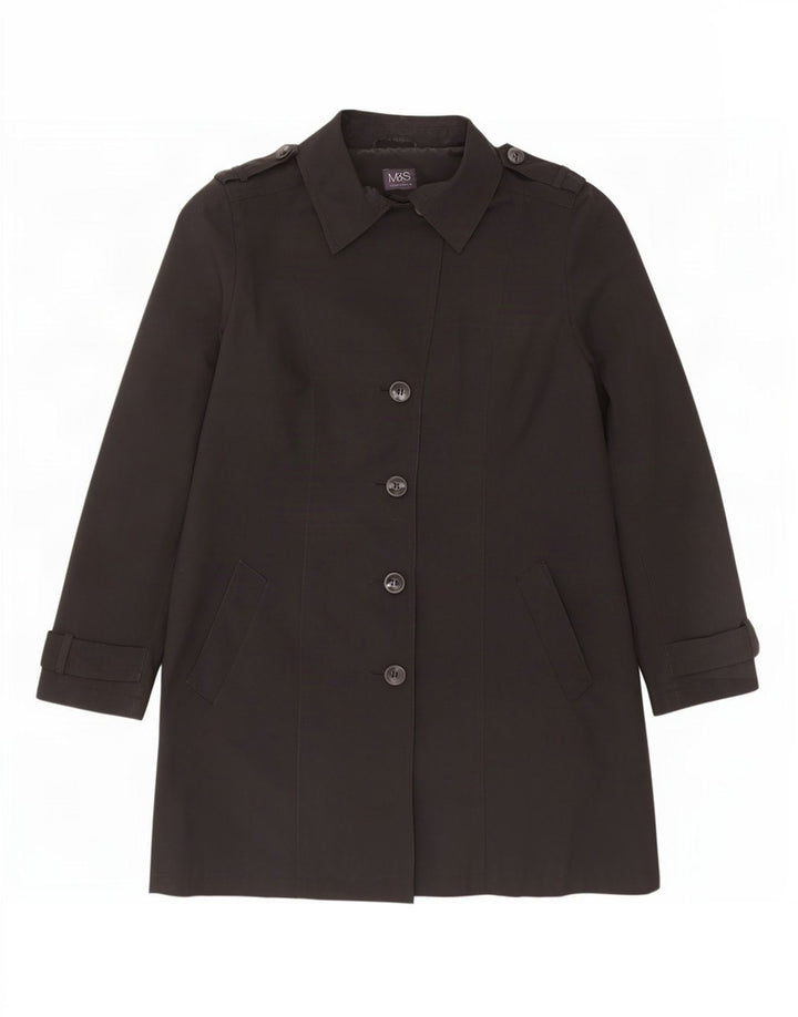 Marks & Spencer Γυναικεία καμπαρντίνα UK 16 Large Black Polyester