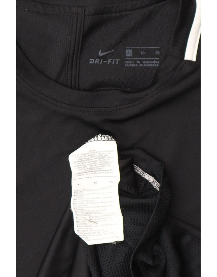 Nike herre Dri Fit T-shirt top XL sort polyester