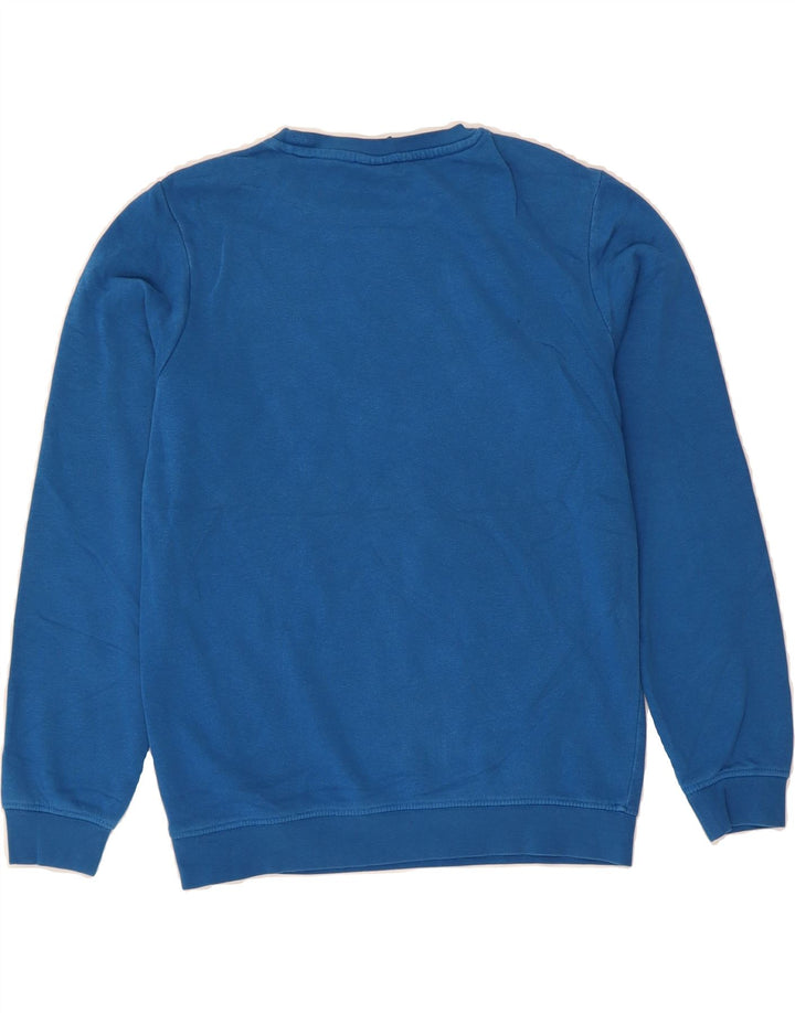 CHAMPION Boys Graphic Sweatshirt Jumper 11-12 Years Large  Blue Vintage Champion and Second-Hand Champion from Messina Hembry 