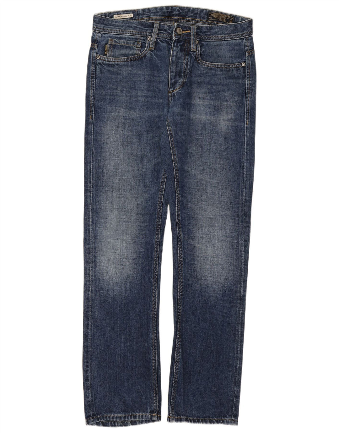 JACK & JONES Mens Straight Jeans W32 L31 Blue