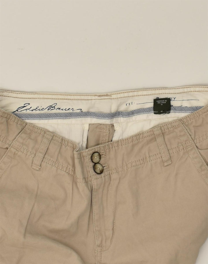 EDDIE BAUER Womens Straight Chino Trousers US 10 Large W34 L32  Beige | Vintage Eddie Bauer | Thrift | Second-Hand Eddie Bauer | Used Clothing | Messina Hembry 