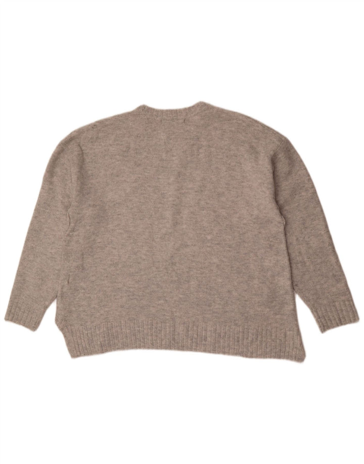 Marks & Spencer dame sweater med rund hals i overstørrelse UK 16 stor grå