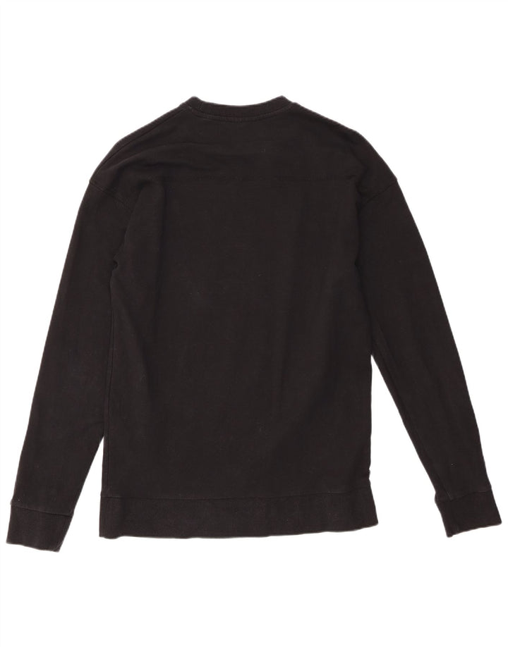Jack & Jones Mens Sweatshirt Jumper Medium Black Cotton