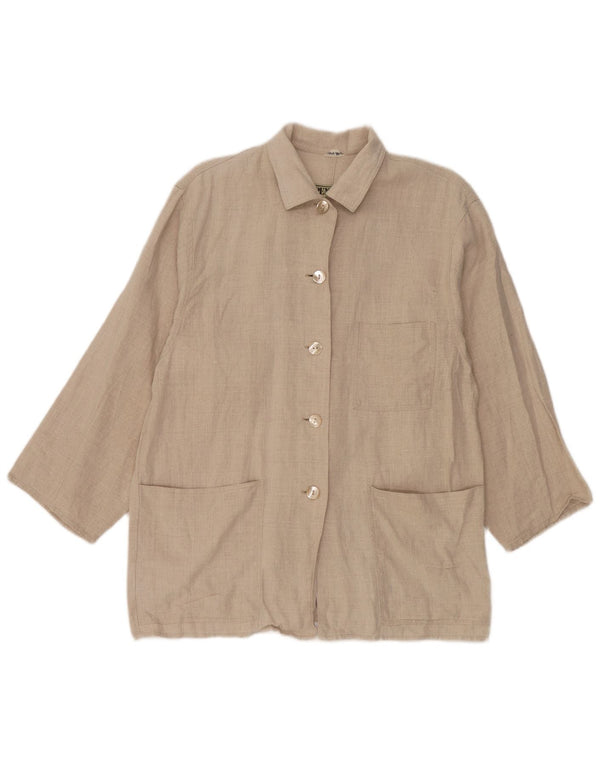 Penny Black Veste utilitaire surdimensionnée pour femme IT 44 Lin beige moyen