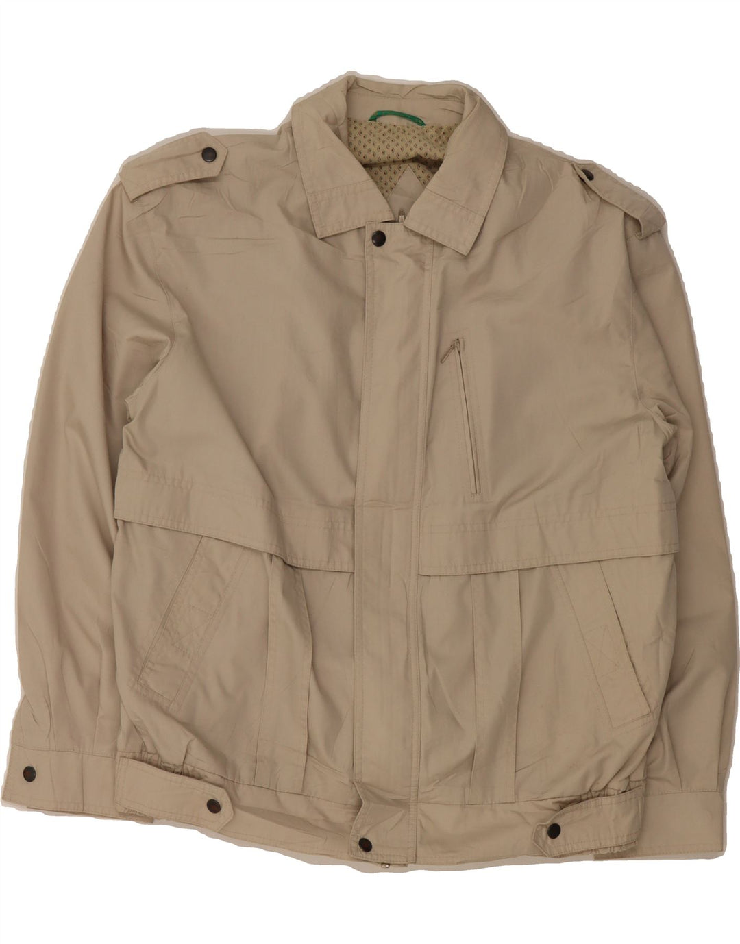 CANDA Mens Military Jacket UK 40 Large Grey Polyester Vintage Canda and Second-Hand Canda from Messina Hembry 