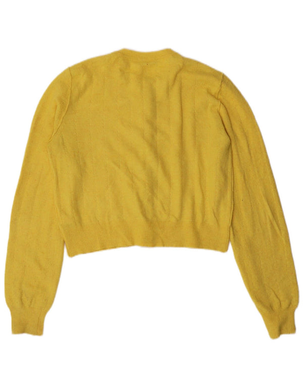 Damski sweter rozpinany PEPE Jeans UK 10, mały, żółty poliester