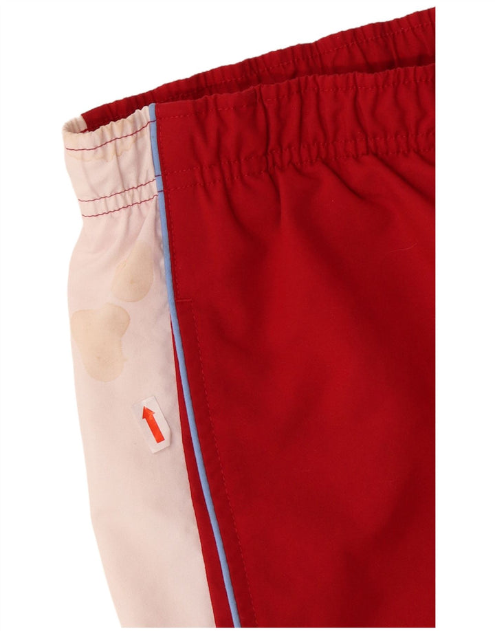 NIKE Mens Bermuda Sport Shorts XL  Red Colourblock Polyester