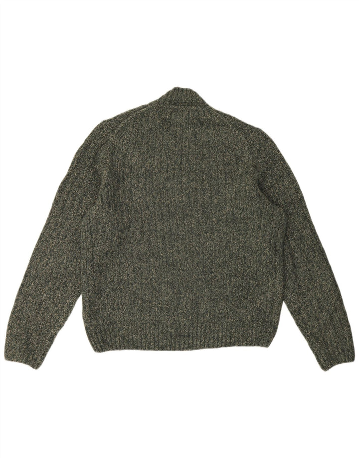 Marks & Spencer Mens Turtle Neck Jumper Sweater Large Khaki Acrylic