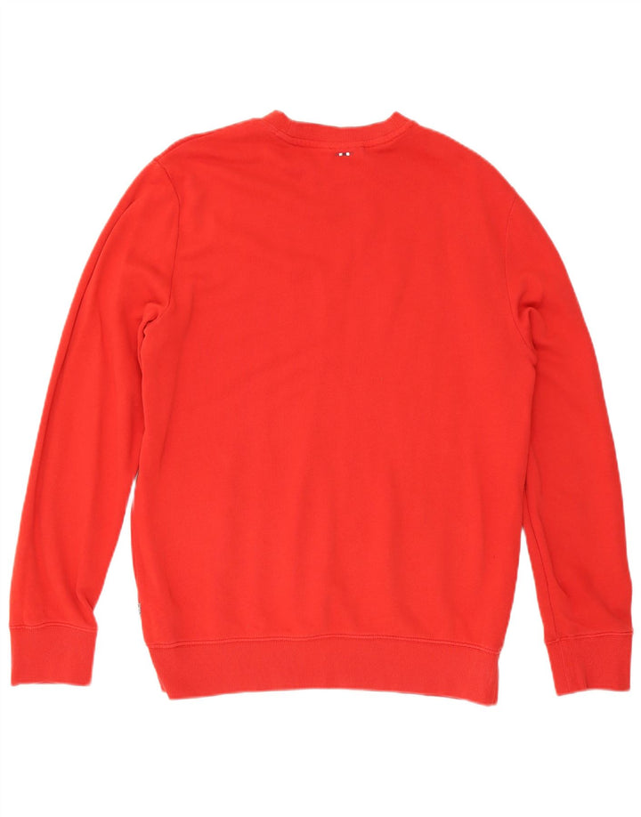 Napapijri Herre Grafisk Sweatshirt Jumper Medium Rød Bomuld