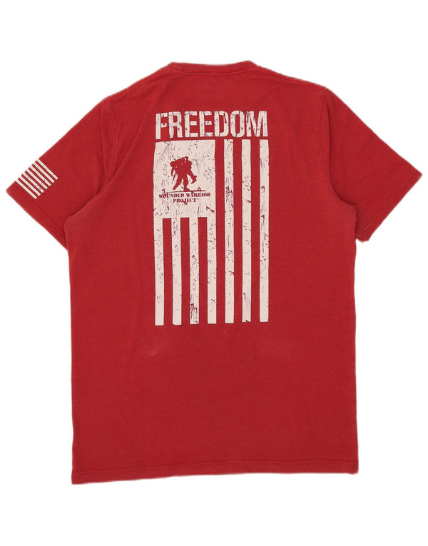 Under Armour Mens Loose Fit Graphic T-Shirt Top Small Red