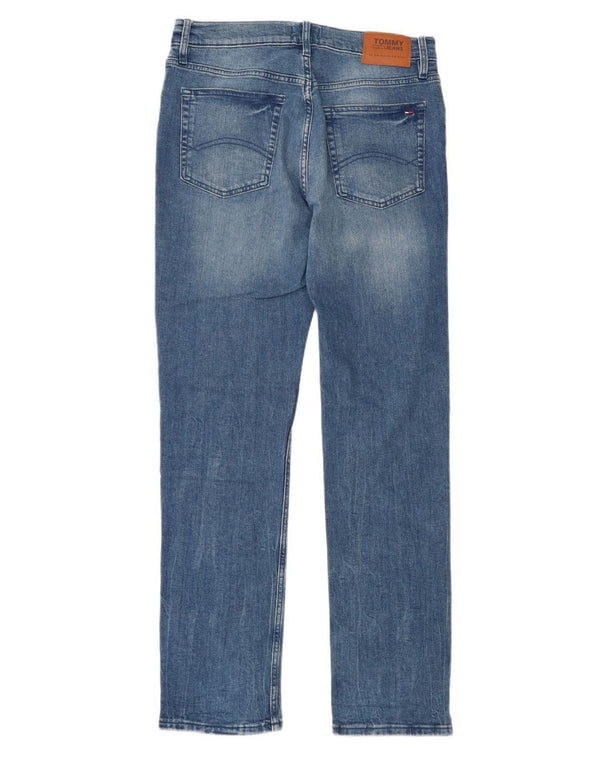 Tommy Hilfiger Mens Straight Jeans W34 L34 Blue Cotton
