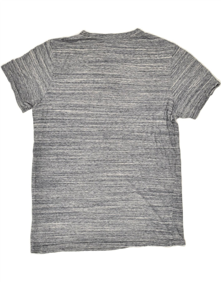 JACK & JONES Mens Graphic T-Shirt Top Large Grey Pinstripe Cotton | Vintage Jack & Jones | Thrift | Second-Hand Jack & Jones | Used Clothing | Messina Hembry 