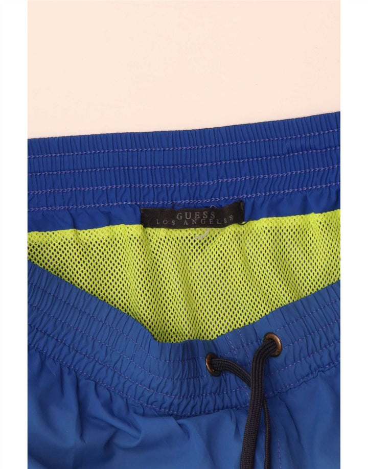 Guess Mens Swimming Shorts Small  Blue