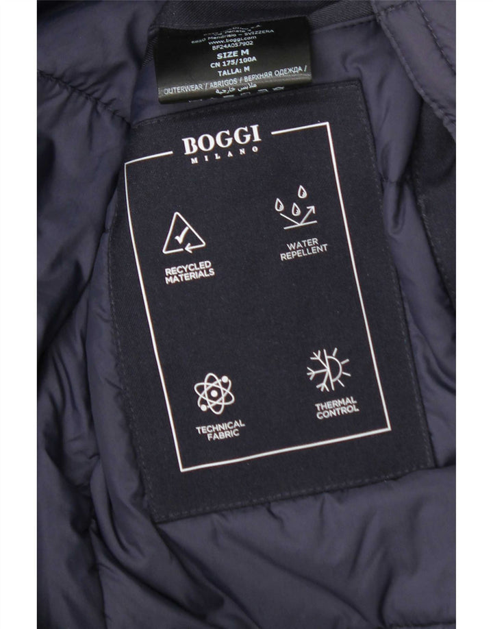 Cappotto giacca a vento da uomo Boggi UK 38 poliestere medio blu navy
