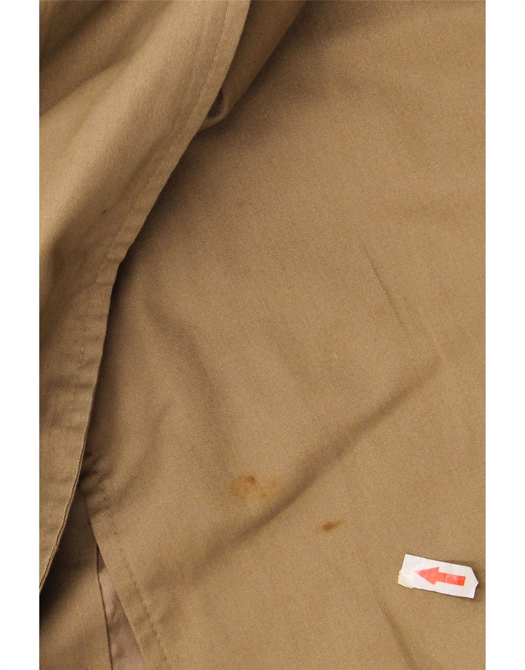 Vintage Womens Longline Oversized Trench Coat IT 40 Small Beige Polyester