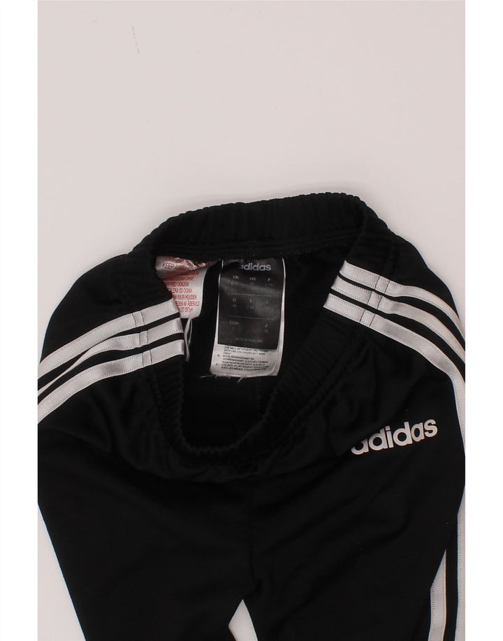 Adidas Boys Tracksuit Trousers Joggers 2-3 Years  Black Polyester