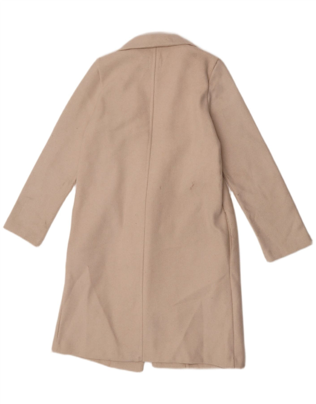 Zara Womens Open Overcoat UK 10 Small Off White