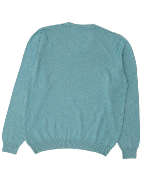 Marks & Spencer Jersey Regular Fit con Cuello en V para Hombre Turquesa Grande