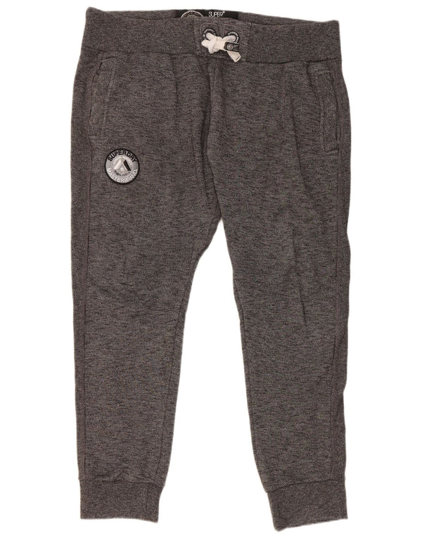 Superdry Mens Tracksuit Trousers Joggers 2XL Grey Flecked Cotton