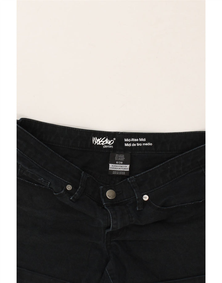 MOSSIMO Womens Mid Rise Denim Shorts US 6 Medium W28  Navy Blue Cotton Vintage Mossimo and Second-Hand Mossimo from Messina Hembry 