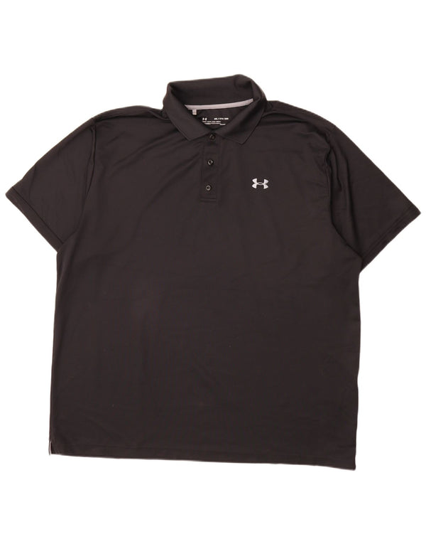 Under Armour Herre Heat Gear Polo Shirt 2XL Sort