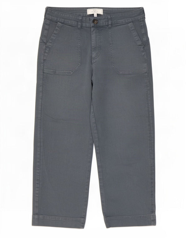 Fat Face Damen-Jeans mit weitem Bein, UK 12, Größe M, W30, L25, Blau, Baumwolle