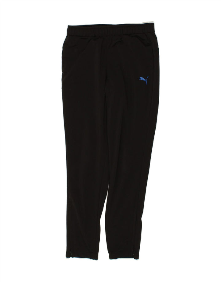 PUMA Boys Tracksuit Trousers 11-12 Years Black Vintage Puma and Second-Hand Puma from Messina Hembry 