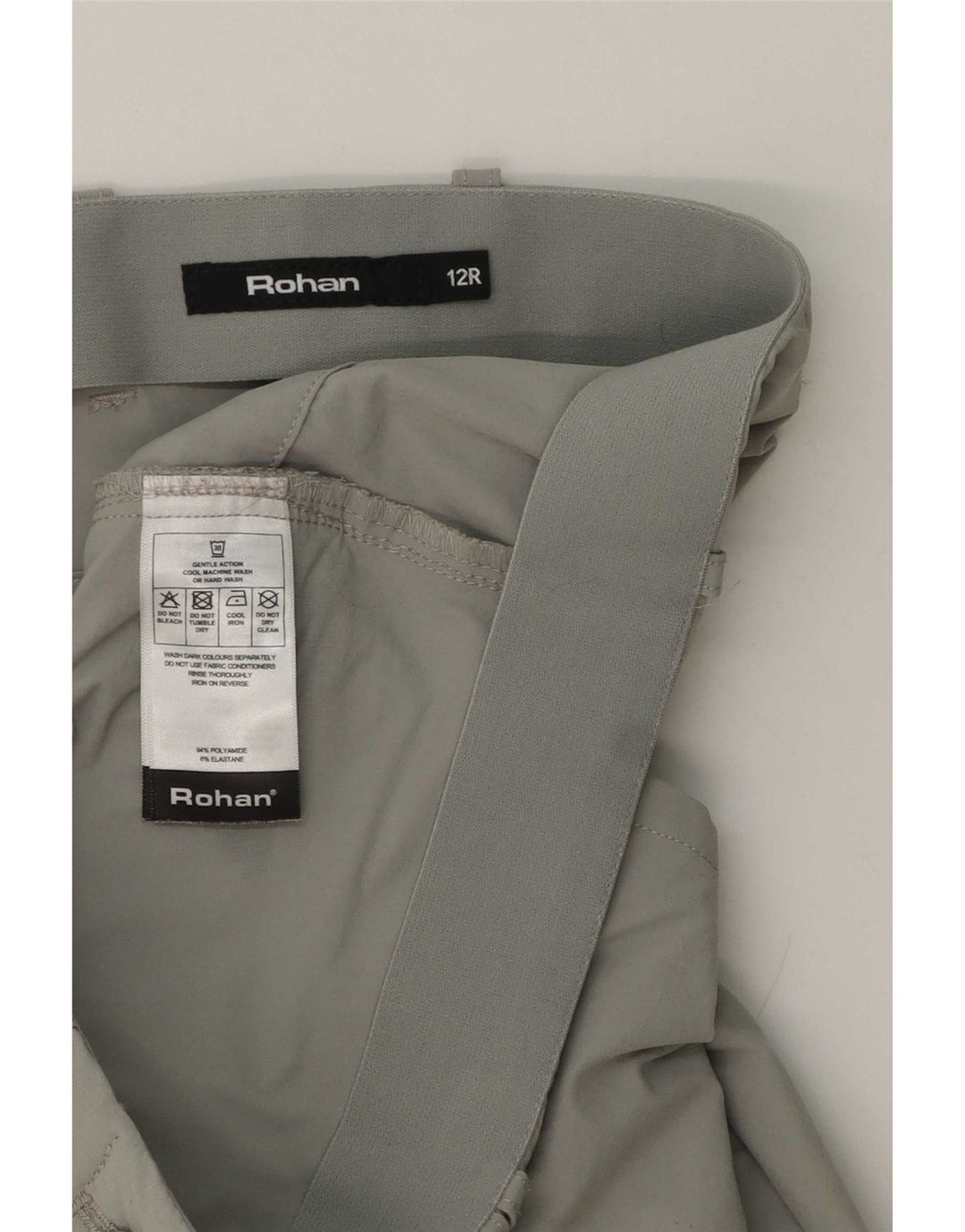 Rohan Dame Slim Cargo Bukser UK 12 Medium W32 L30 Grå Polyamid