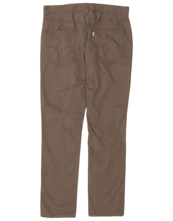 Calça jeans reta masculina Levi's W34 L32 algodão cinza