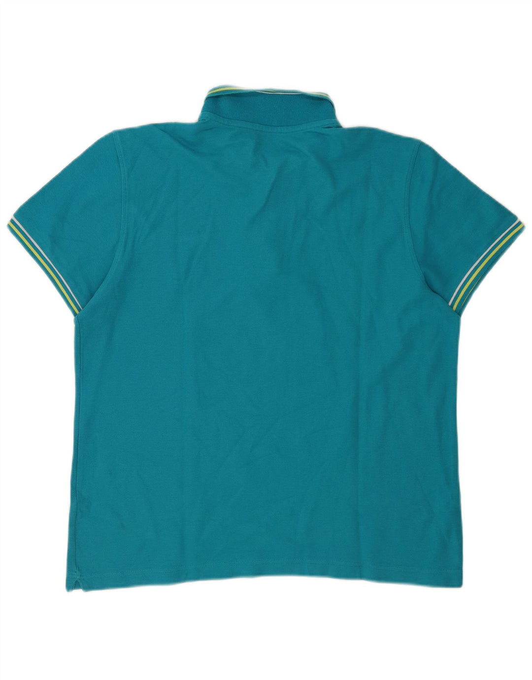 Lotto Mens Polo Shirt Large Blue Striped