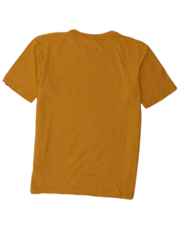 T-shirt grafica Quiksilver da ragazzo vestibilità regolare 15-16 anni in cotone giallo