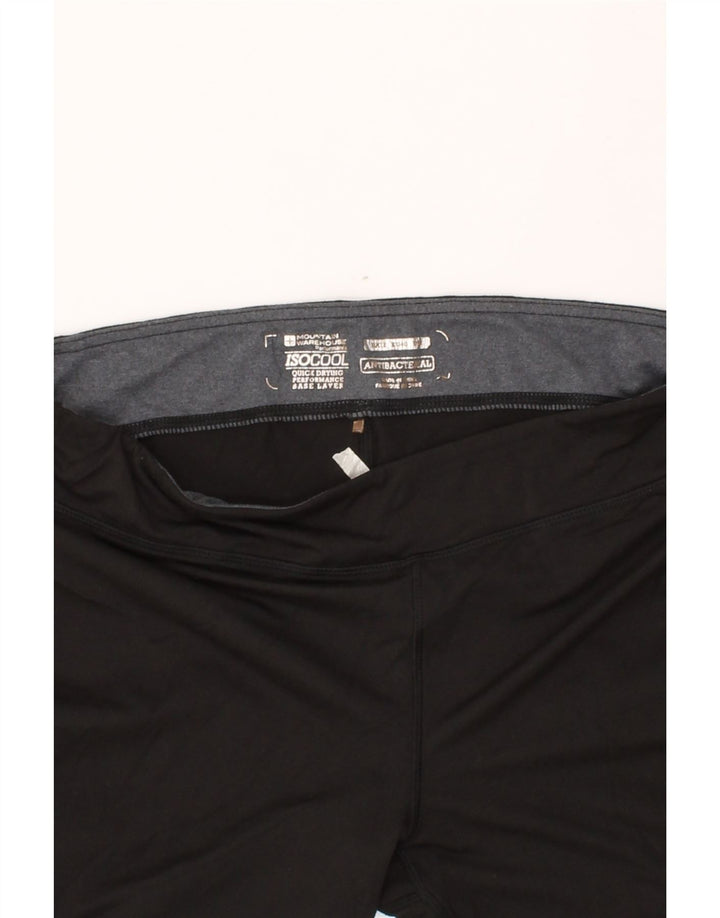 MOUNTAIN WAREHOUSE Womens Leggings UK 12 Medium Black Polyester Vintage Mountain Warehouse and Second-Hand Mountain Warehouse from Messina Hembry 