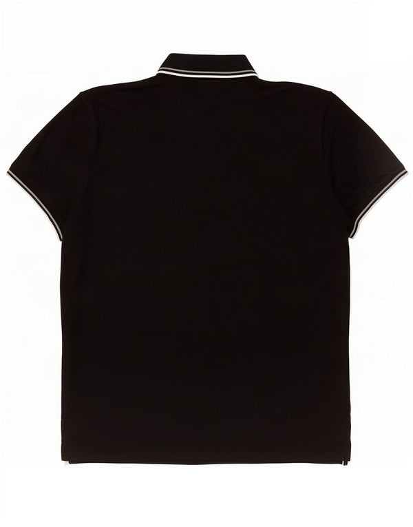 Tricou polo pentru bărbați Champion 3XL bumbac negru