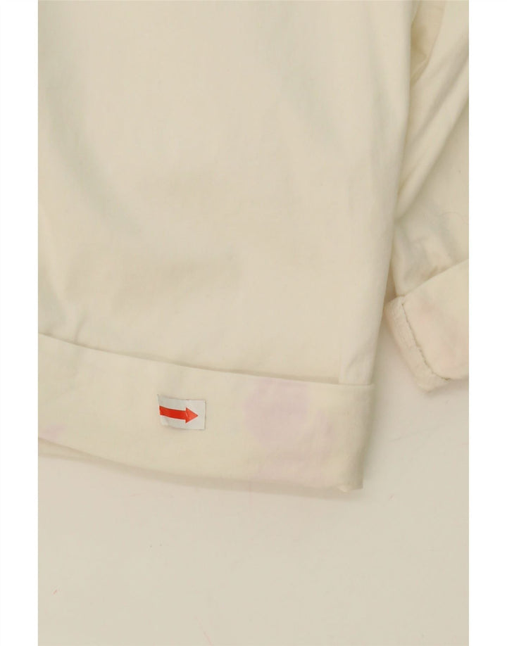 LEE Womens Bermuda Cargo Shorts US 10 Large W30 White Cotton Vintage Lee and Second-Hand Lee from Messina Hembry 