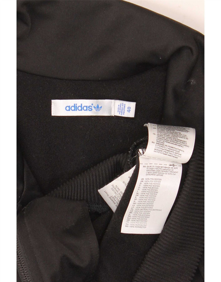Adidas Dame Grafisk Træningsdragt Topjakke EU 40 Medium Sort Polyester