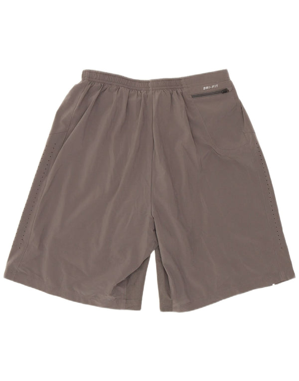 Nike Short de sport pour homme Gris moyen Polyester