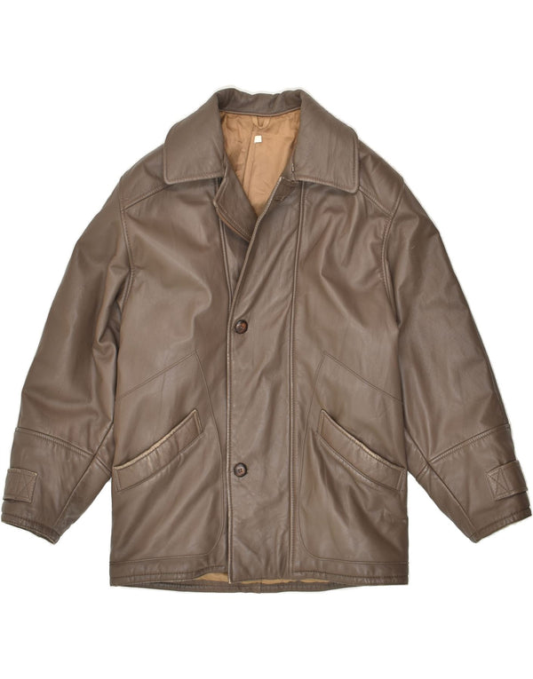 Giacca in Pelle Uomo CONBIPEL IT 46 Piccola Pelle Marrone