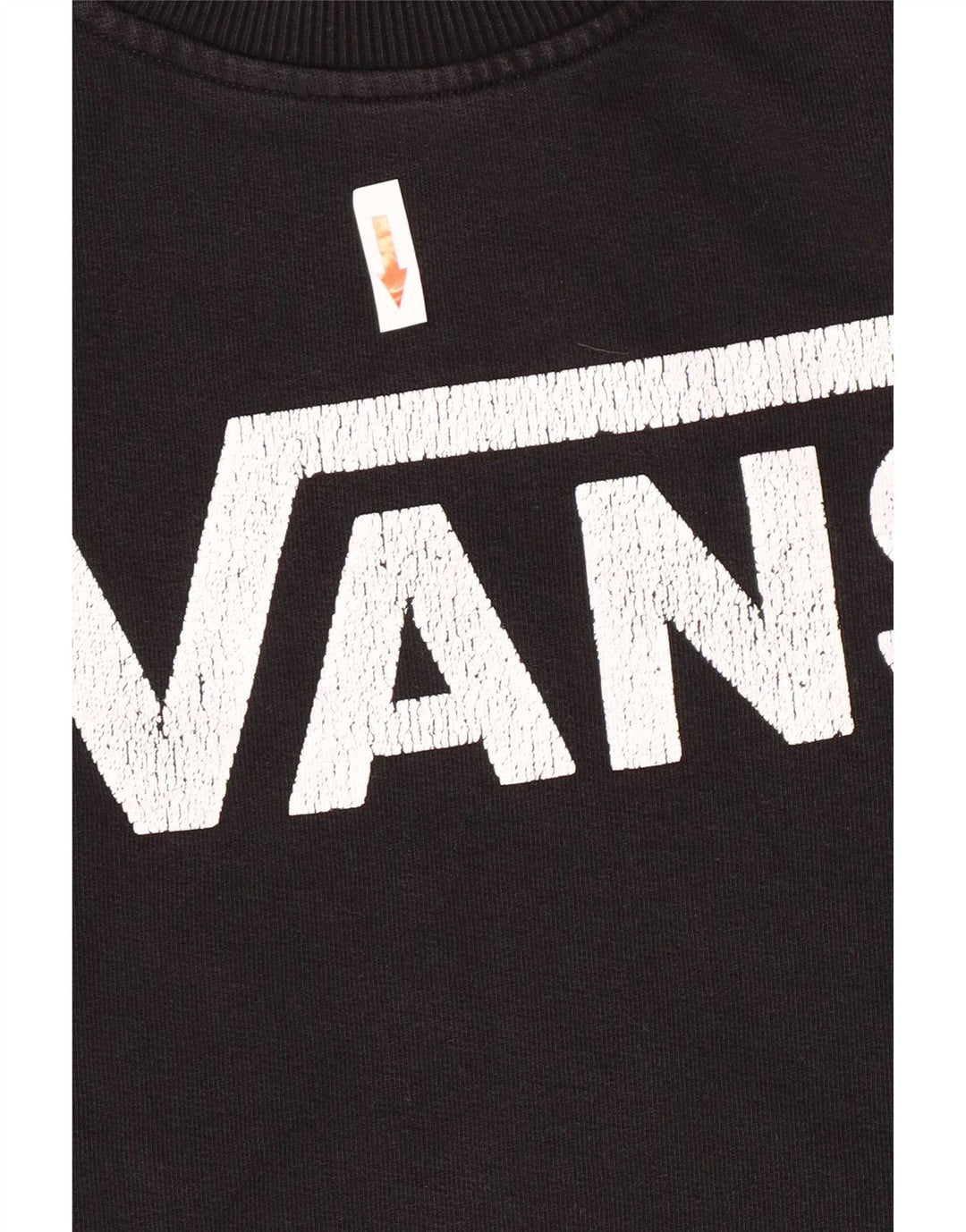 Vans Dame Grafisk Sweatshirt Jumper Lille Sort Bomuld