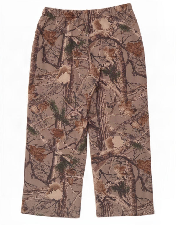 Hollister Pantalon de survêtement pour femme UK 18 XL Gris Camouflage Coton