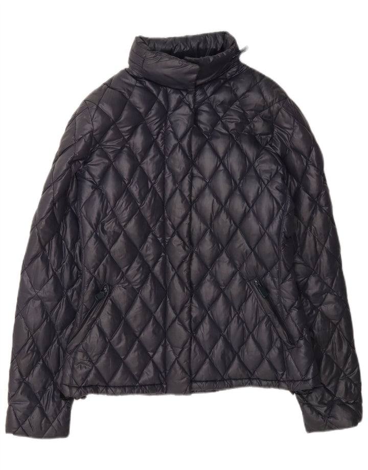 Aspesi Damen Steppjacke UK 10 Small Marineblau Polyamid
