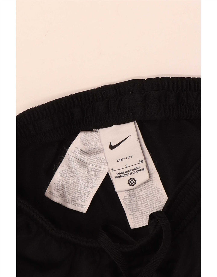 Nike Mens Dri Fit Tracksuit Trousers Small Black Colourblock Polyester