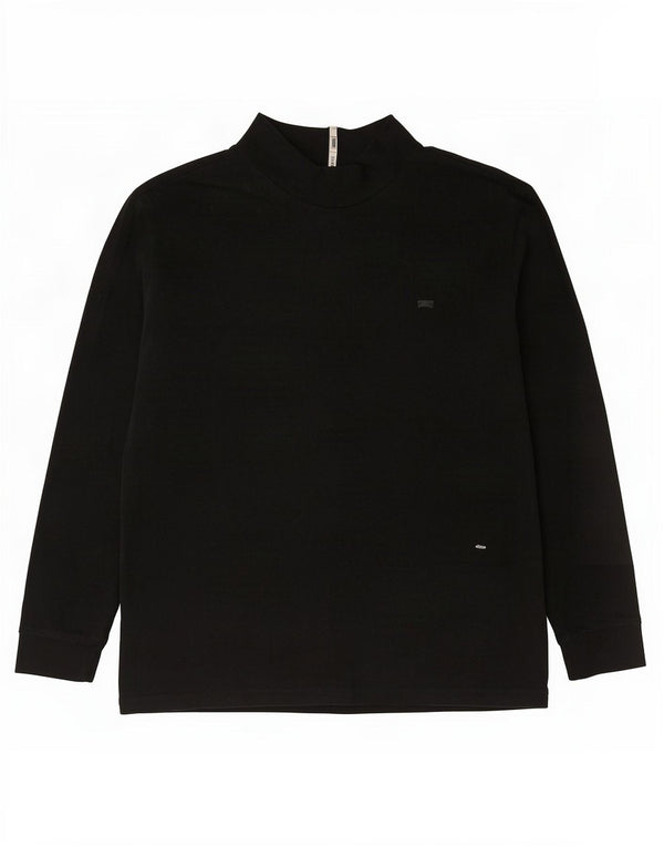 Carrera Dame Top Langærmet UK 18 XL Sort Bomuld