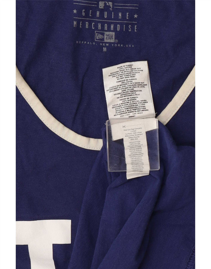 Colete gráfico masculino de mercadoria genuína Top médio azul marinho