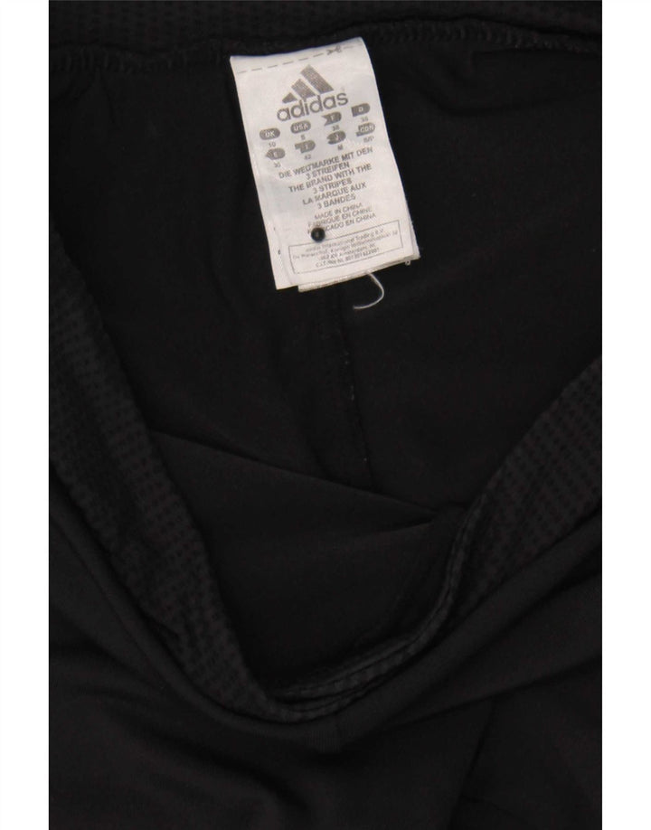Adidas Womens Tracksuit Trousers UK 10 Small Black Polyamide