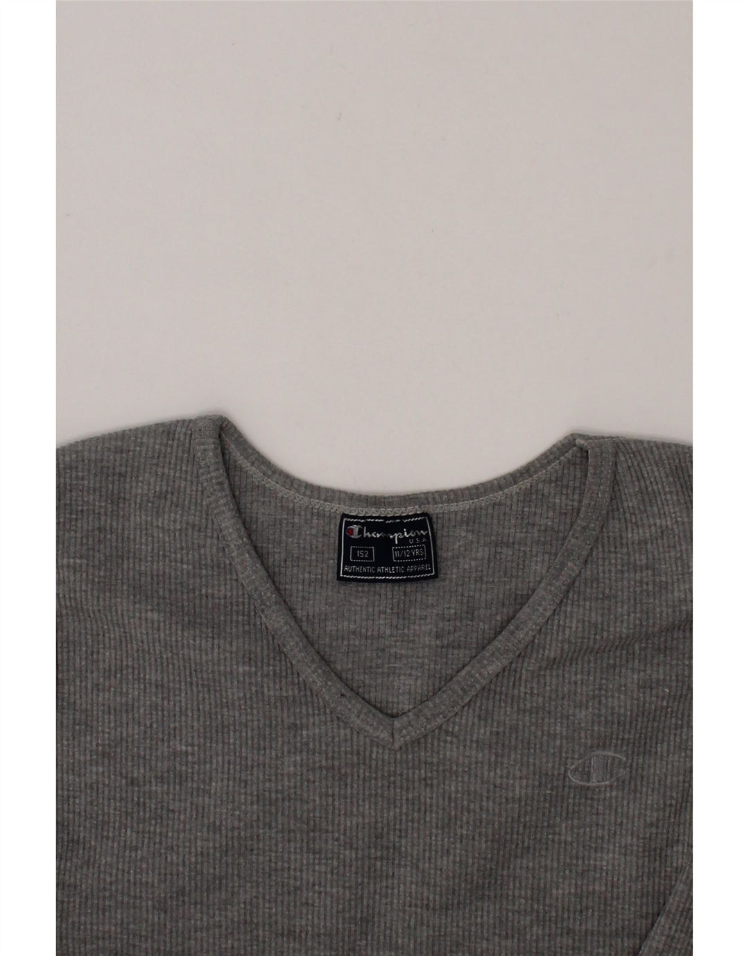 CHAMPION Girls Vest Top 11-12 Years Grey Vintage Champion and Second-Hand Champion from Messina Hembry 
