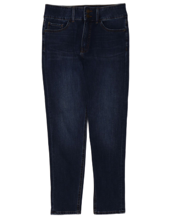Marks & Spencer Damen Sculpt Slim Jeans UK 10 Small W28 L26 Marineblau