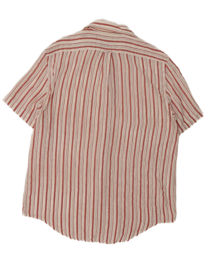 Camicia a maniche corte da uomo Cacharel a righe bianche grandi